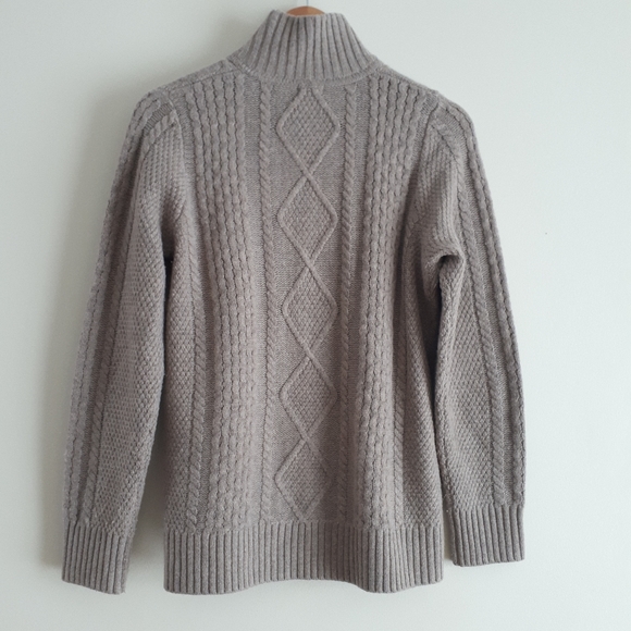 L.L. Bean Merino Wool Blend Cardigan Sweater - Picture 6 of 6